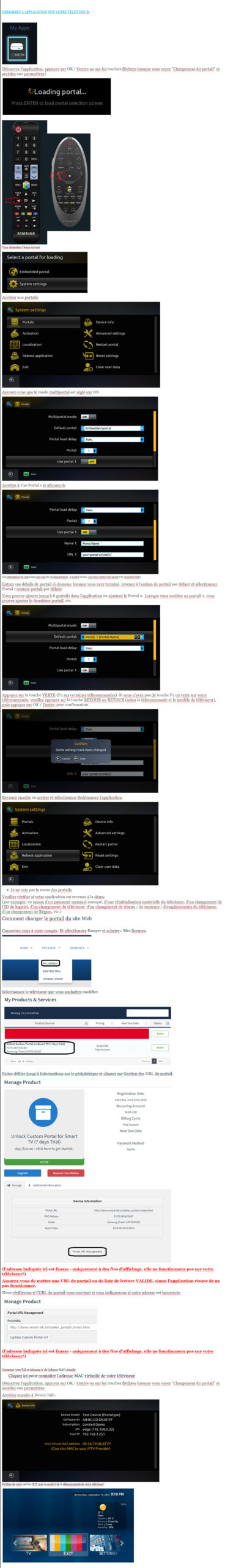 smart stb comment changer de portal url leboniptv