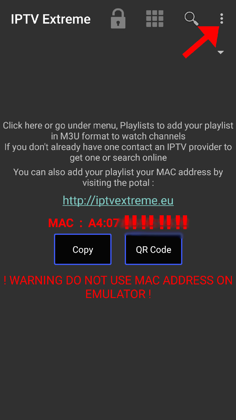 Guide de l'application IPTV Extreme Pro