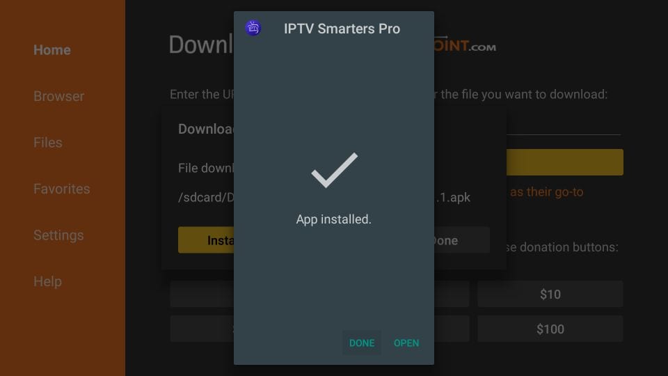 configurer les smarters iptv sur Firestick