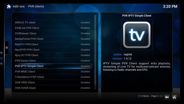 IPTV sur Kodi