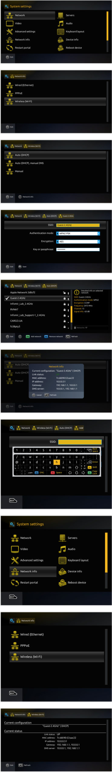 CONFIGURATION DE VOTRE MAG EN WIFI